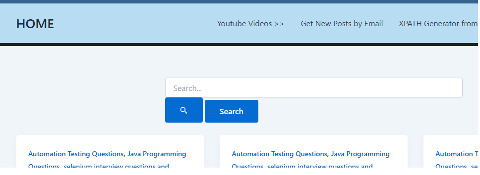 portfolio work -  Testing Talks web site